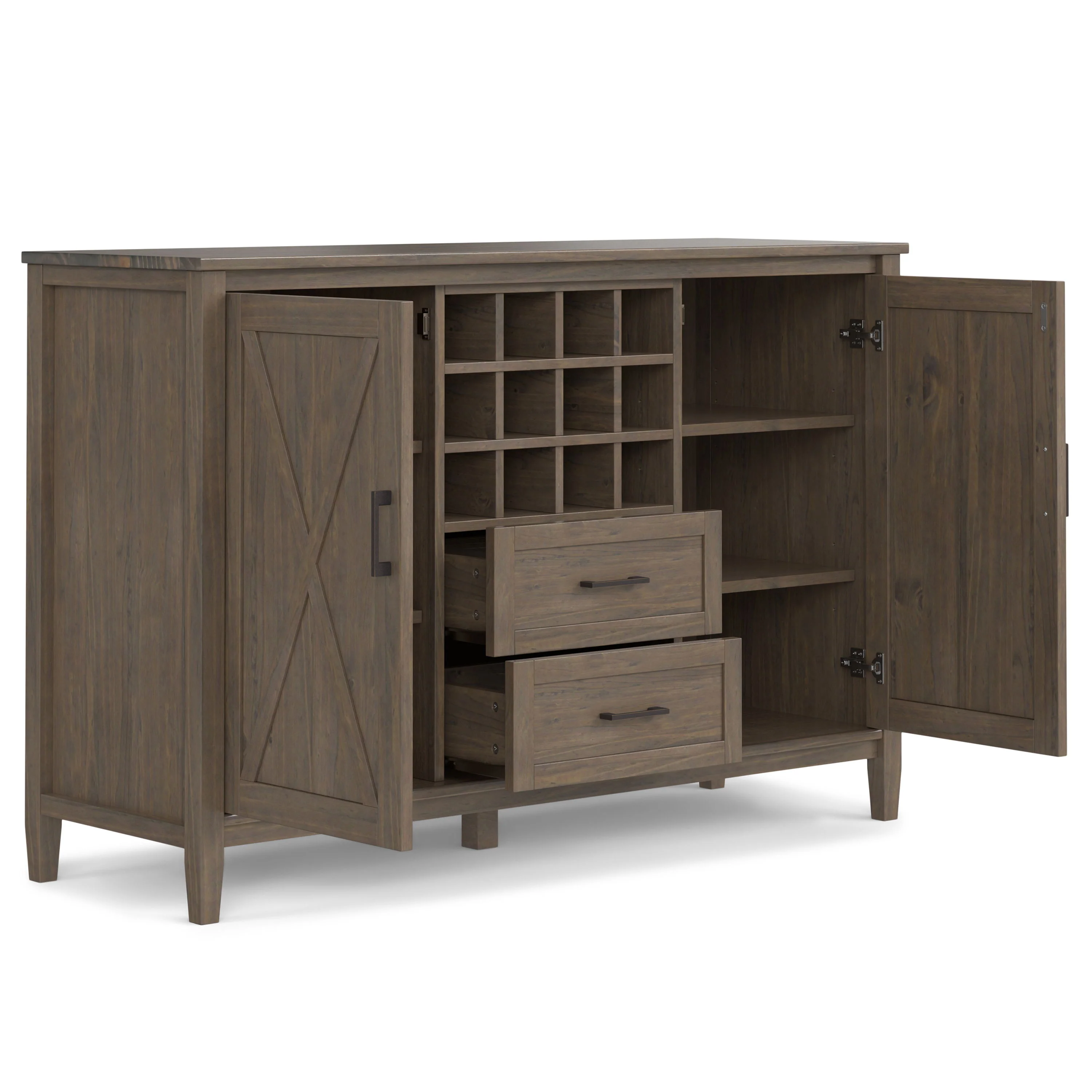 Ela - Sideboard With Wine Storage - Smoky Brown - Image 5