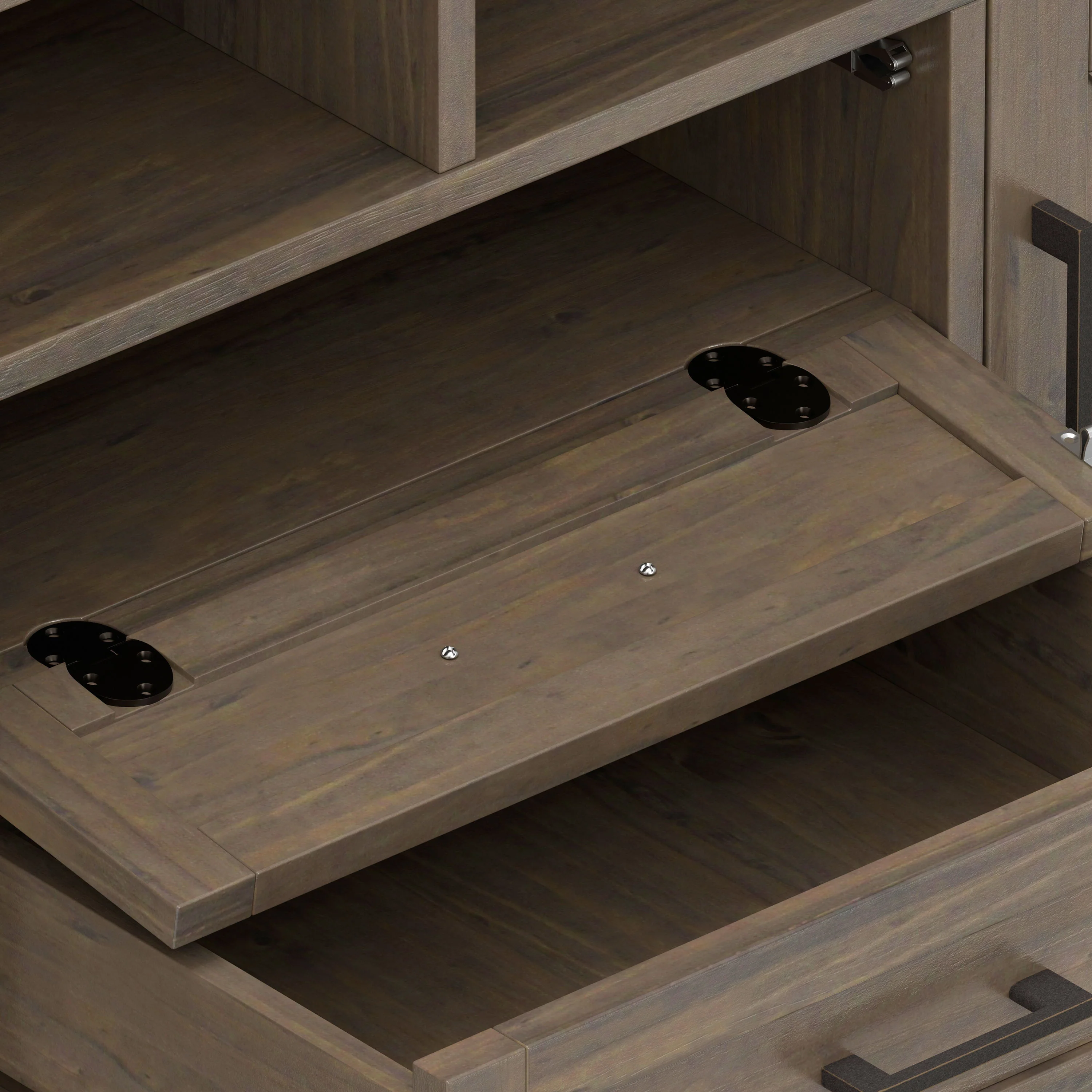 Ela - TV Media Stand - Smoky Brown - Image 4