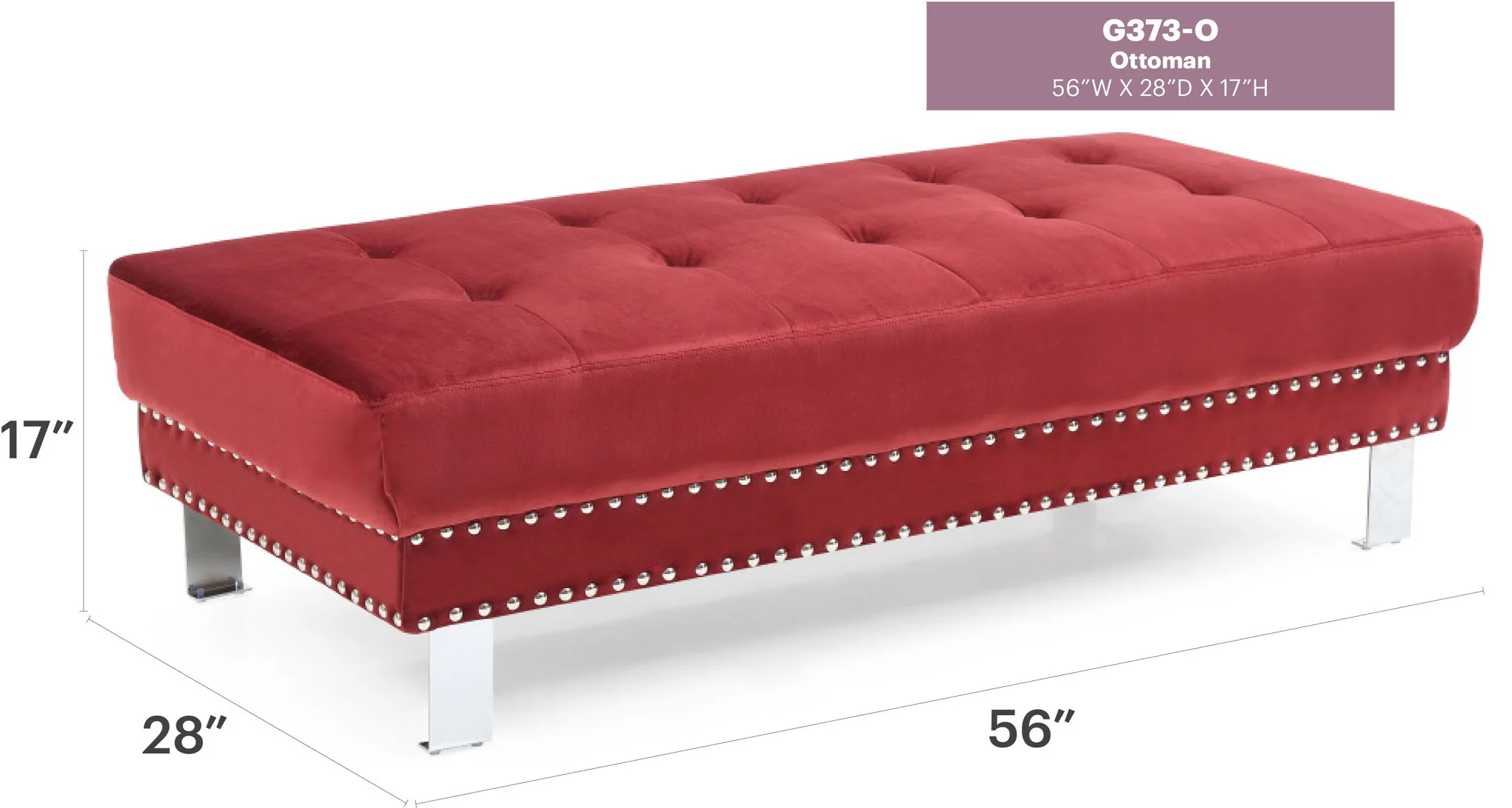 Elegant Contemporary Ottoman - Image 2