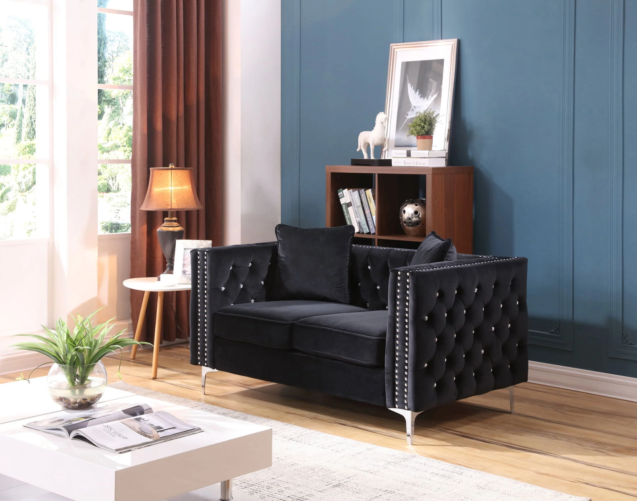Elegant Track Arm Loveseat - Image 3