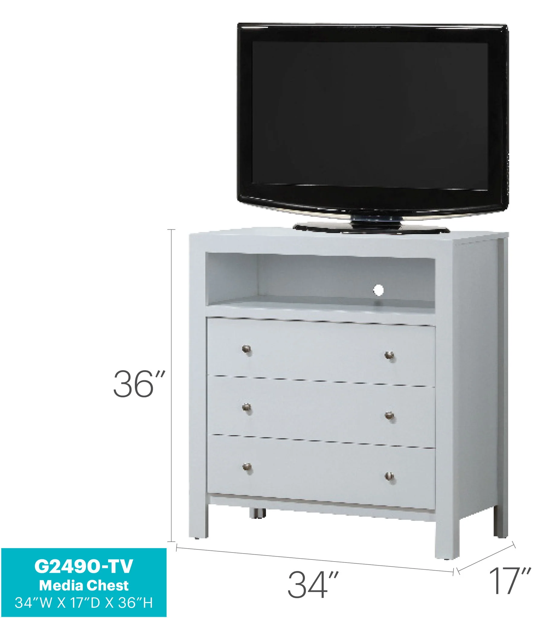 Elegant Transitional Media Chest - Image 7