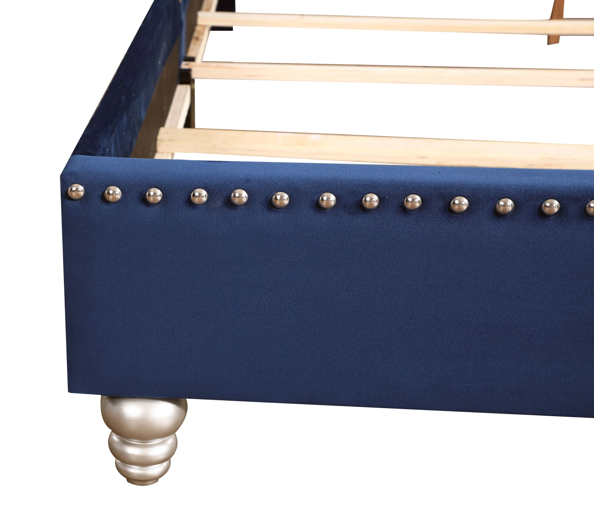 Elegant Transitional Upholstered Bed - Image 5