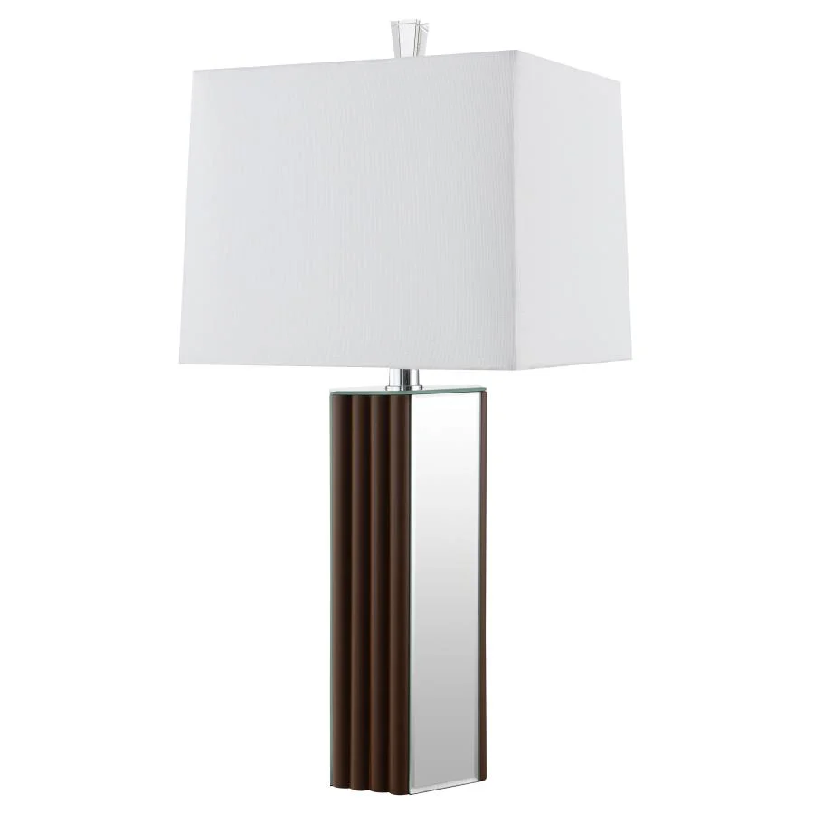 Elena - Square Tapered Mirrored Lamp - Image 10
