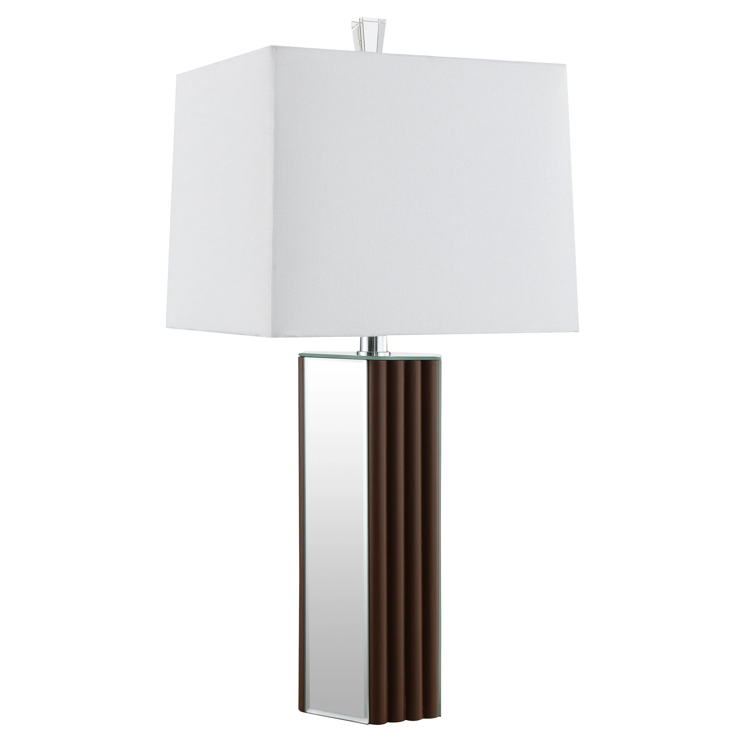 Elena - Square Tapered Mirrored Lamp - Image 18