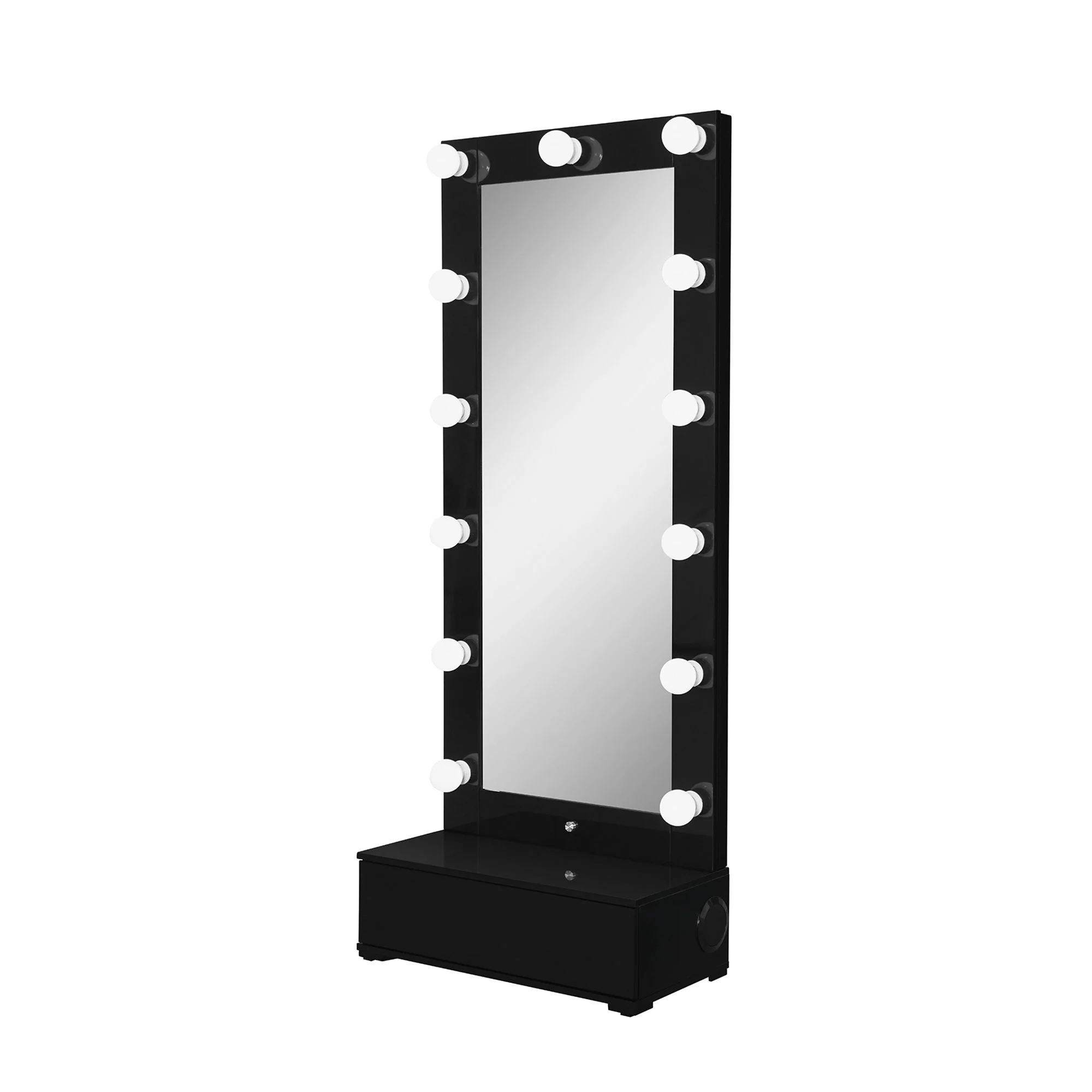 Elisa - Narrow Tall Mirror With Speaker And Drawer - Image 7