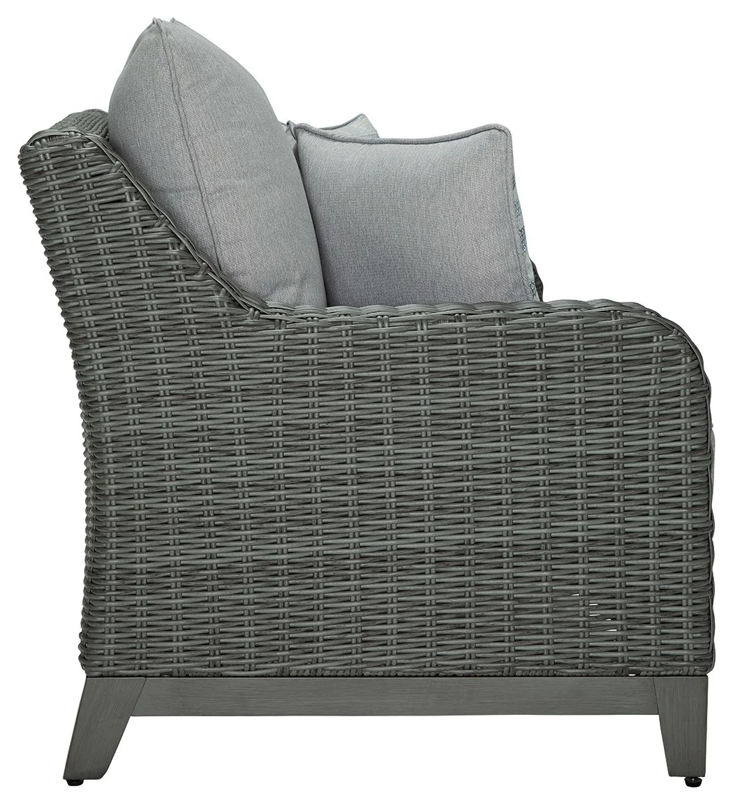 Elite Park - Loveseat w/Cushion - Gray - Image 6