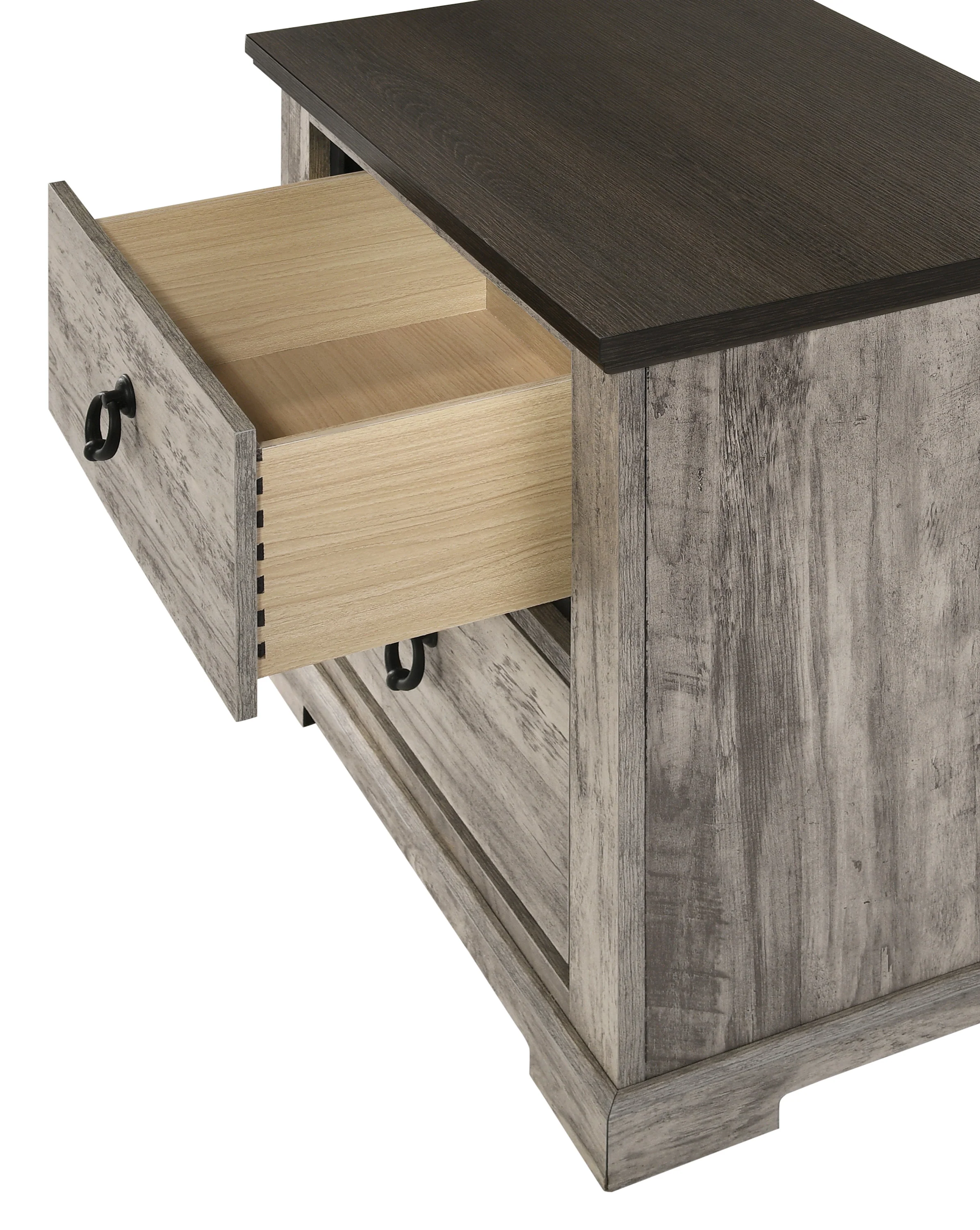 Ella-Mae Night Stand-Reclaimed Grey - Image 2