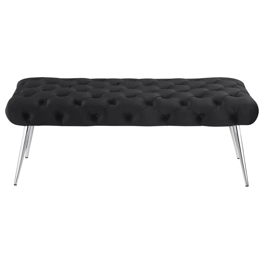 Ella - Upholstered Tufted Bench Metal Legs - Image 12