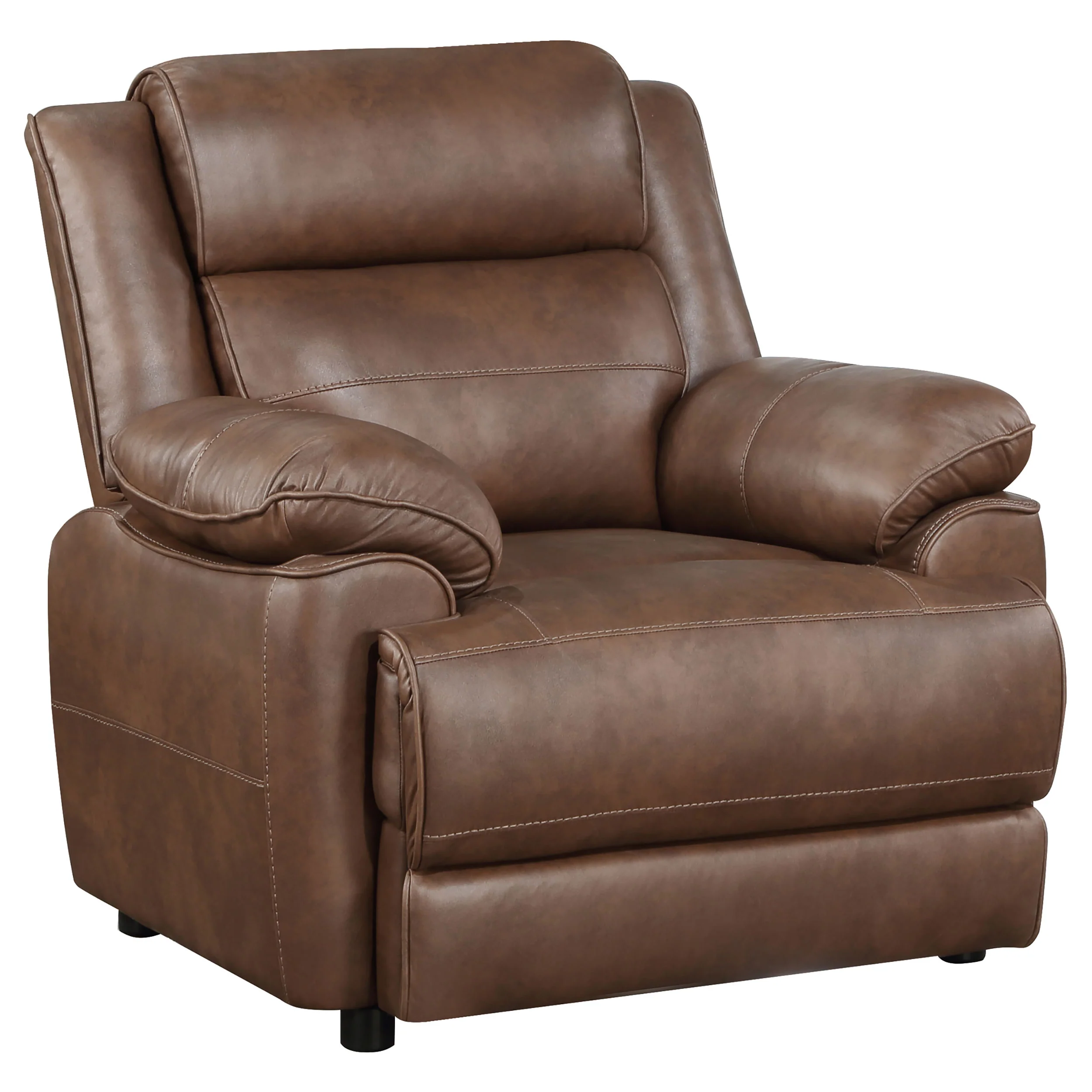 Ellington - Upholstered Padded Arm Accent Chair - Dark Brown - Image 13