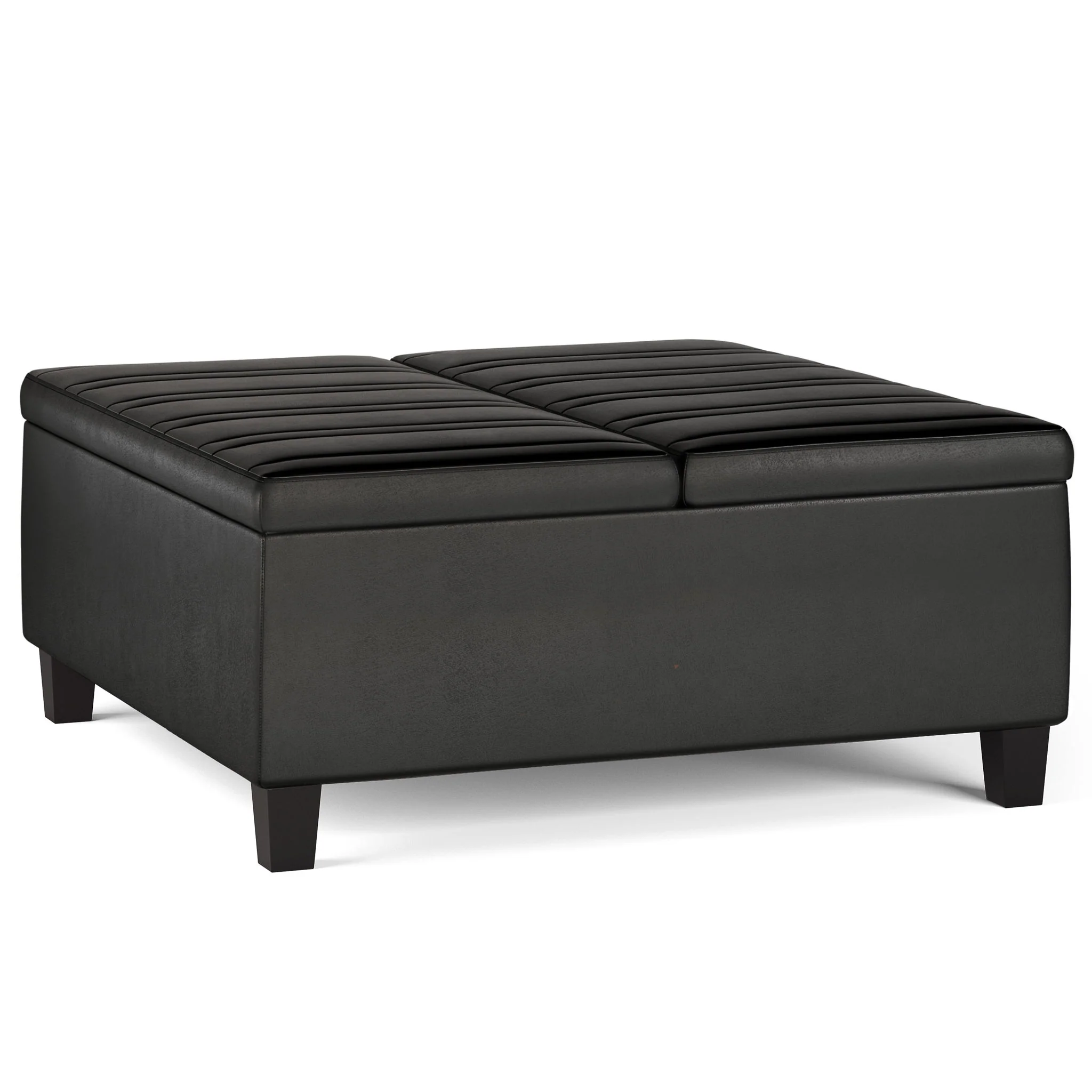 Ellis - Coffee Table Storage Ottoman Contemporary Design - Image 3