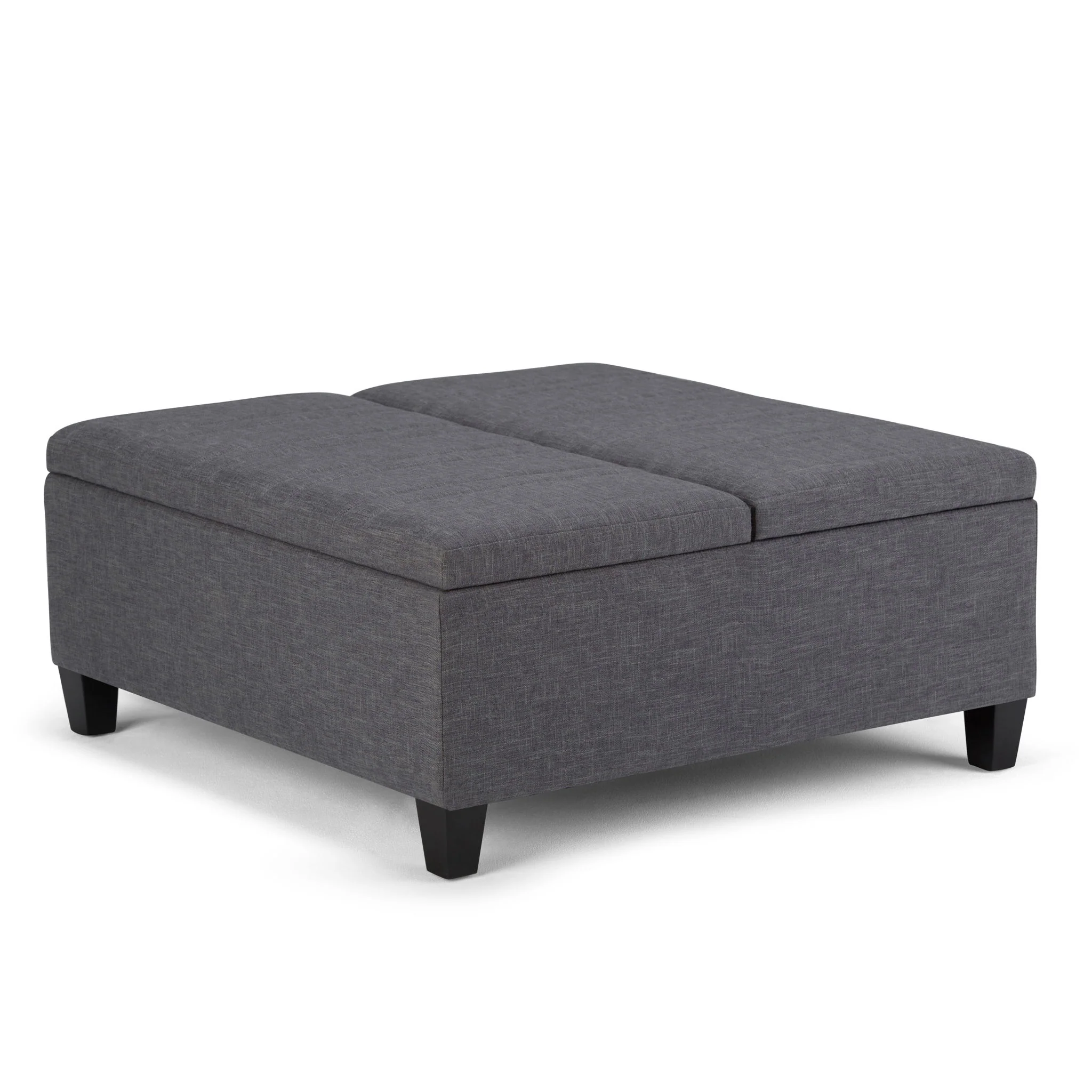 Ellis - Coffee Table Storage Ottoman Contemporary Design - Image 4