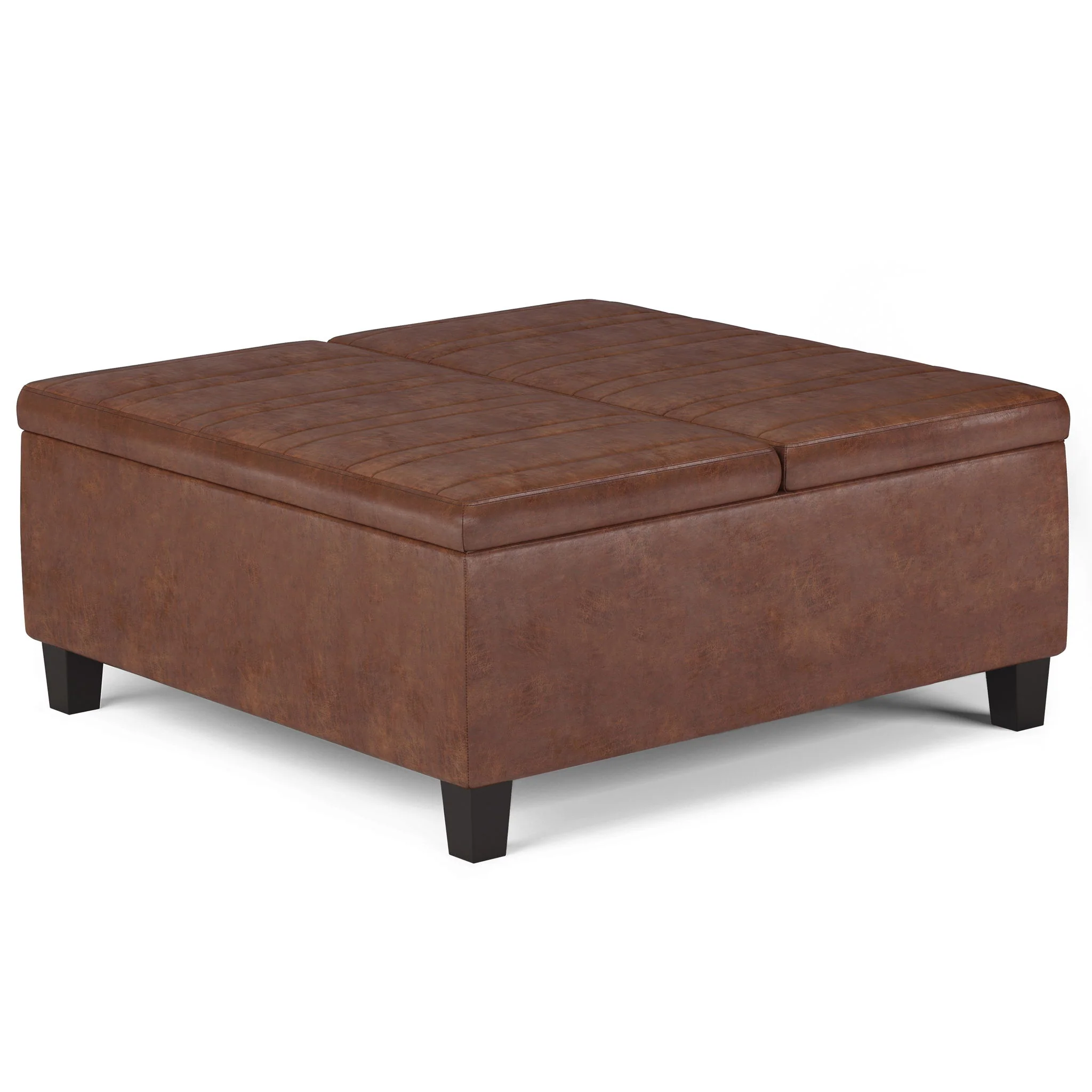 Ellis - Coffee Table Storage Ottoman Contemporary Design - Image 8