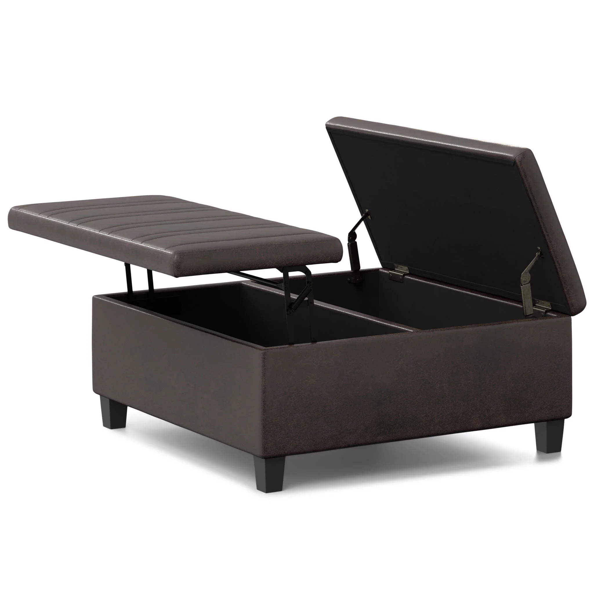 Ellis - Upholstered Coffee Table Storage Ottoman - Image 7