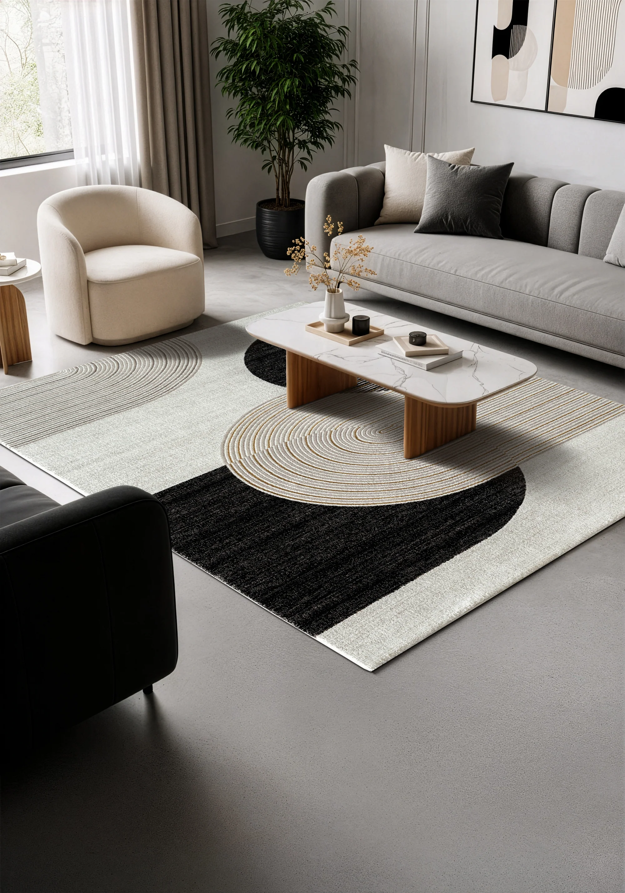 .Elma Multi Power-Loomed Area Rug - 6' 6" x 9' 0" - Image 3