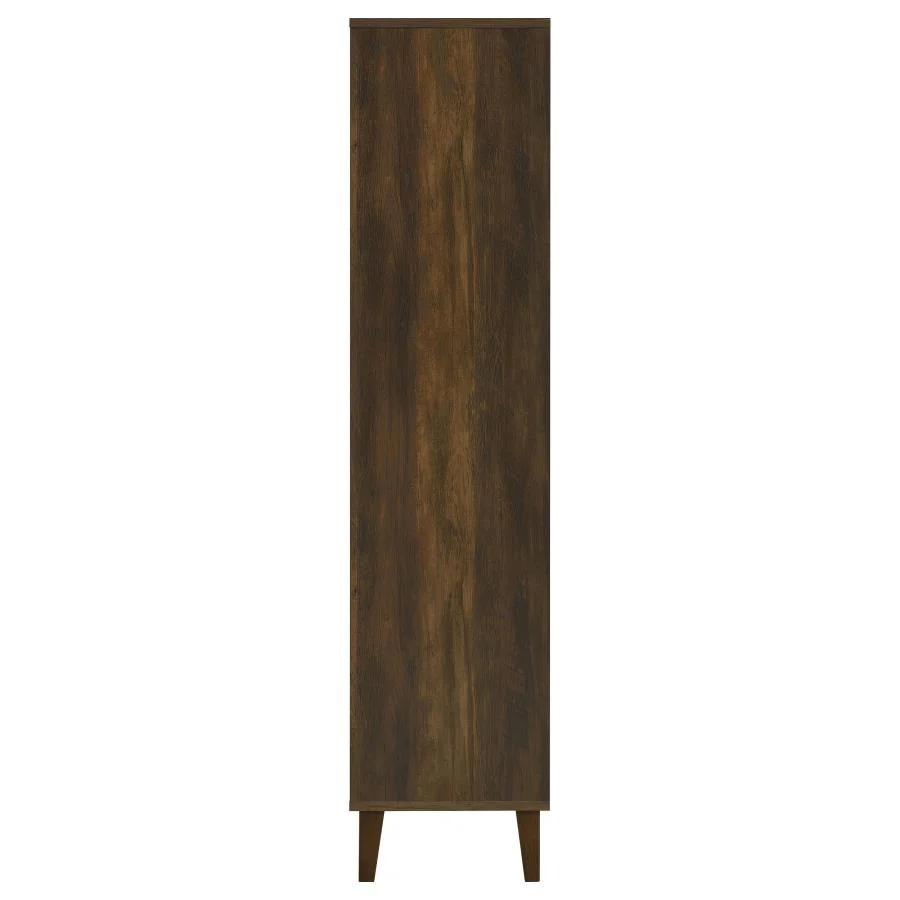 Elouise - 4 Door Engineered Wood Tall Accent Cabinet - Dark Pine - Image 5