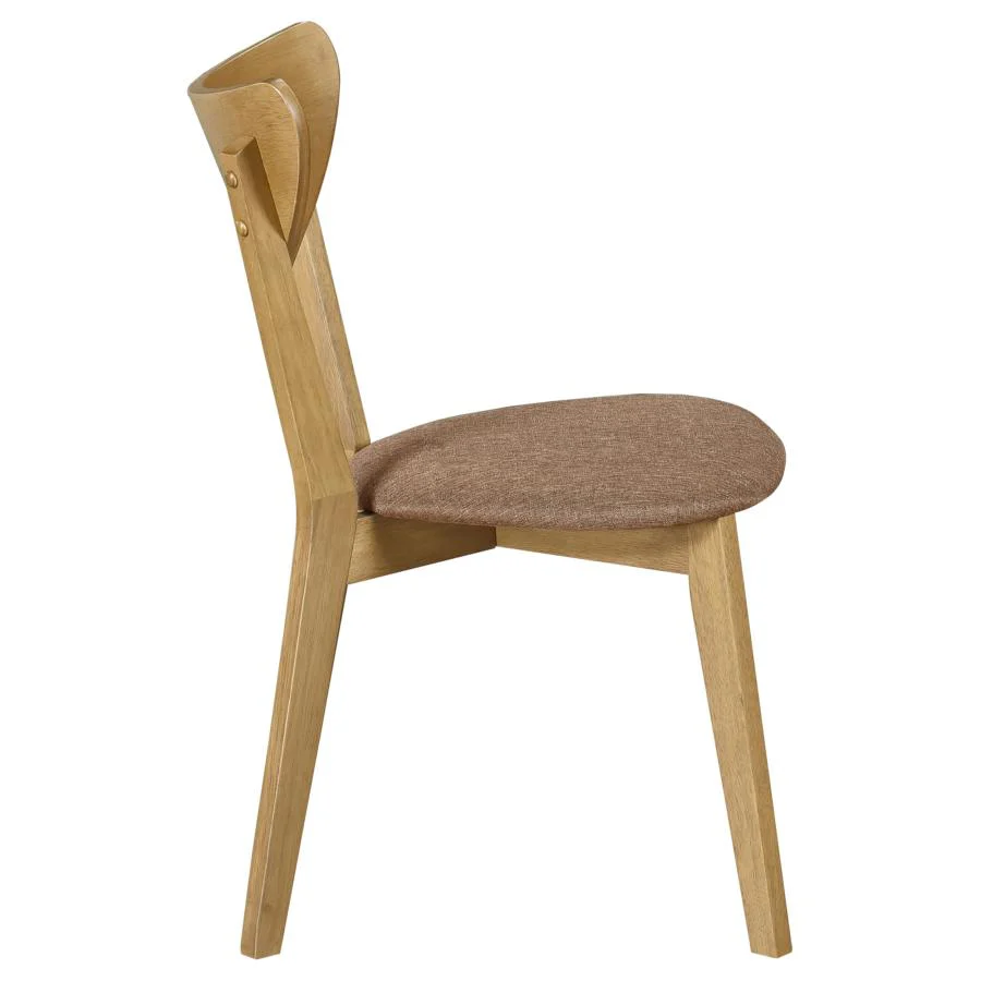 Elowen - Wood Dining Side Chair (Set of 2) - Light Walnut - Image 9