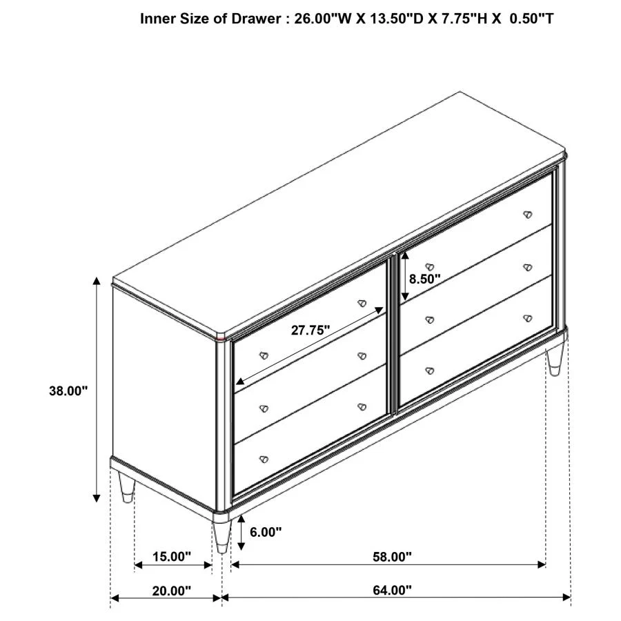 Emberlyn - 6-Drawer Dresser - Image 26
