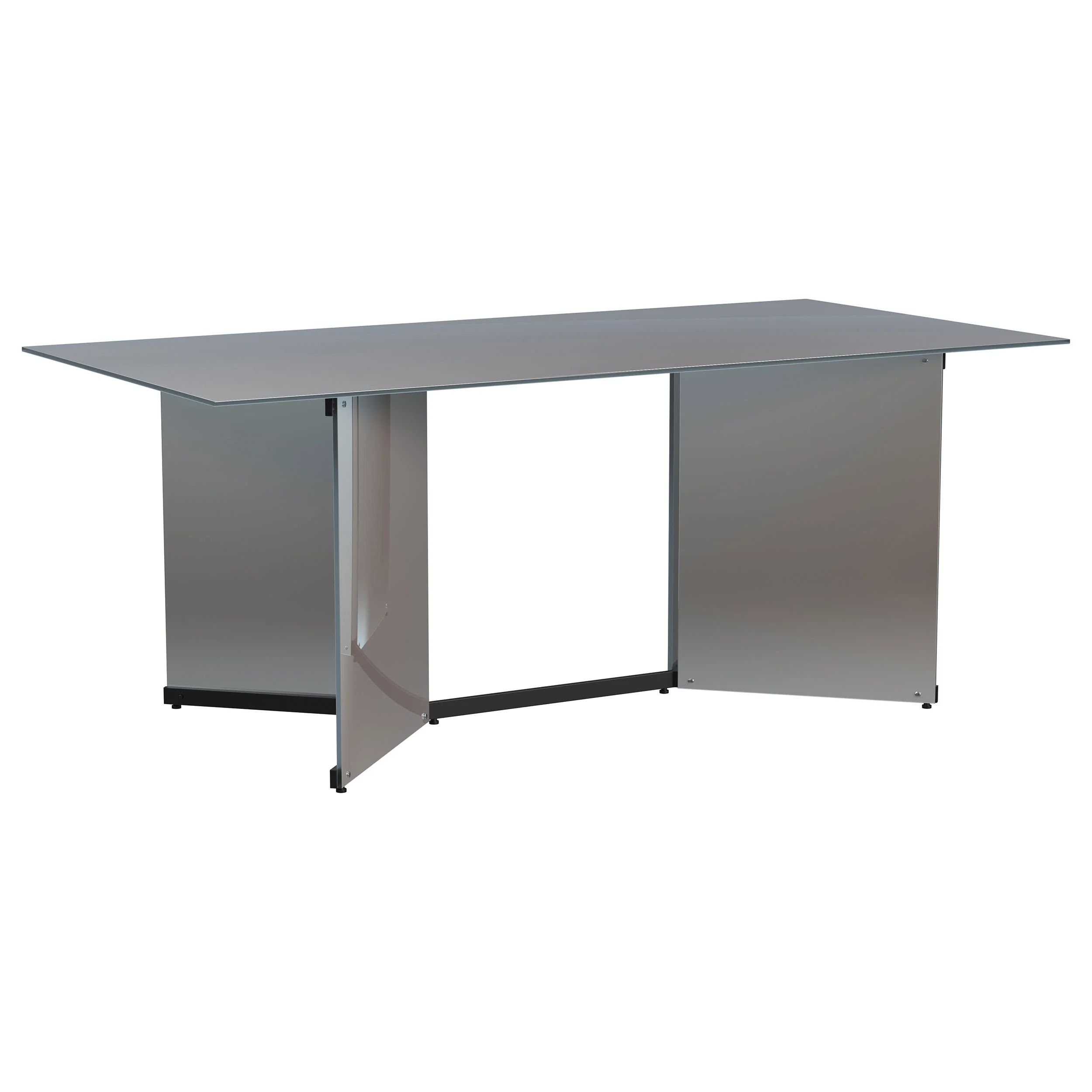 Emery - Rectangular Mirrored Dining Table - Silver - Image 19