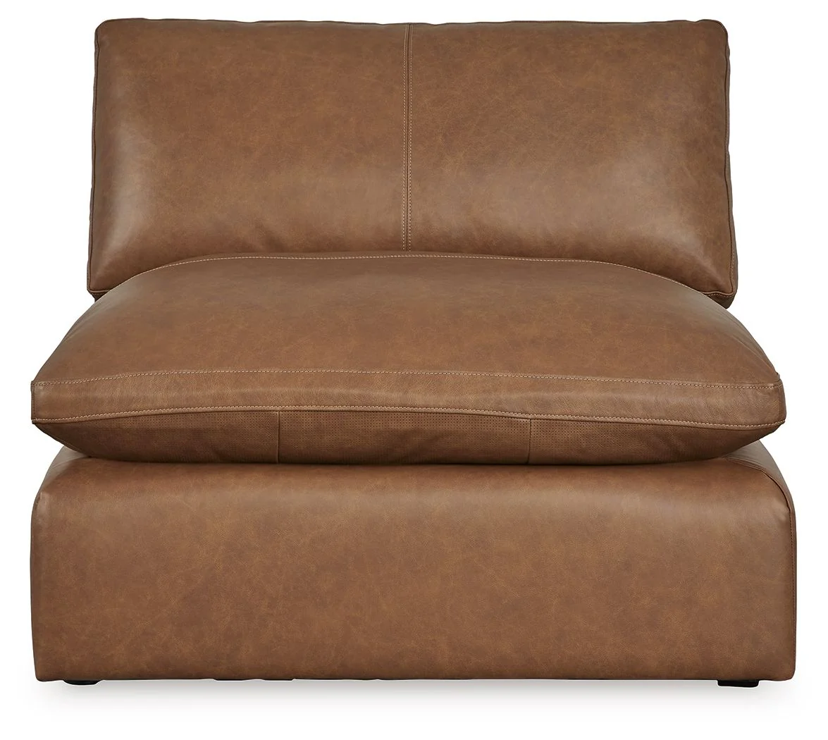 Emilia - Armless Chair - Caramel - Image 2