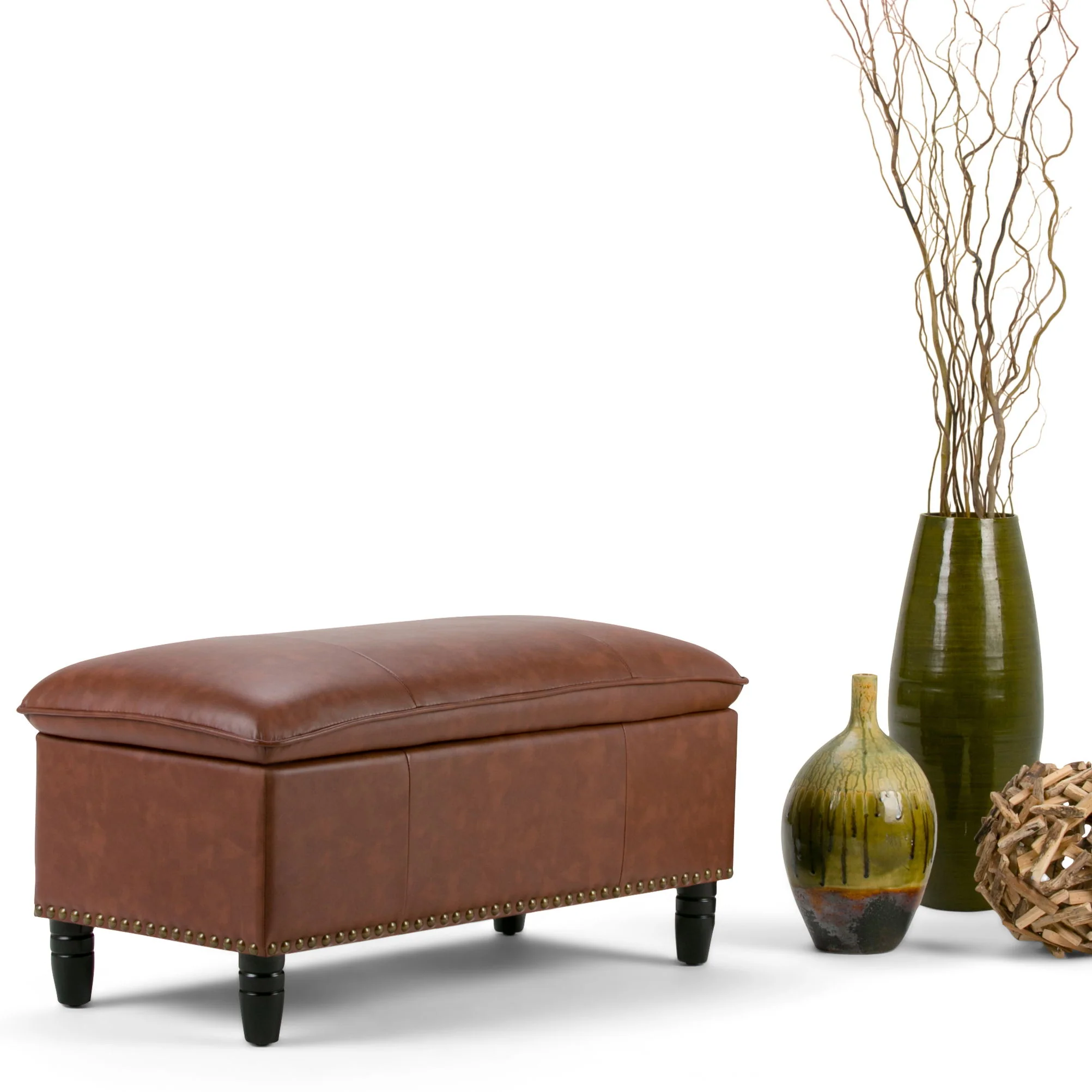 Emily - Storage Ottoman - Cognac - Image 9