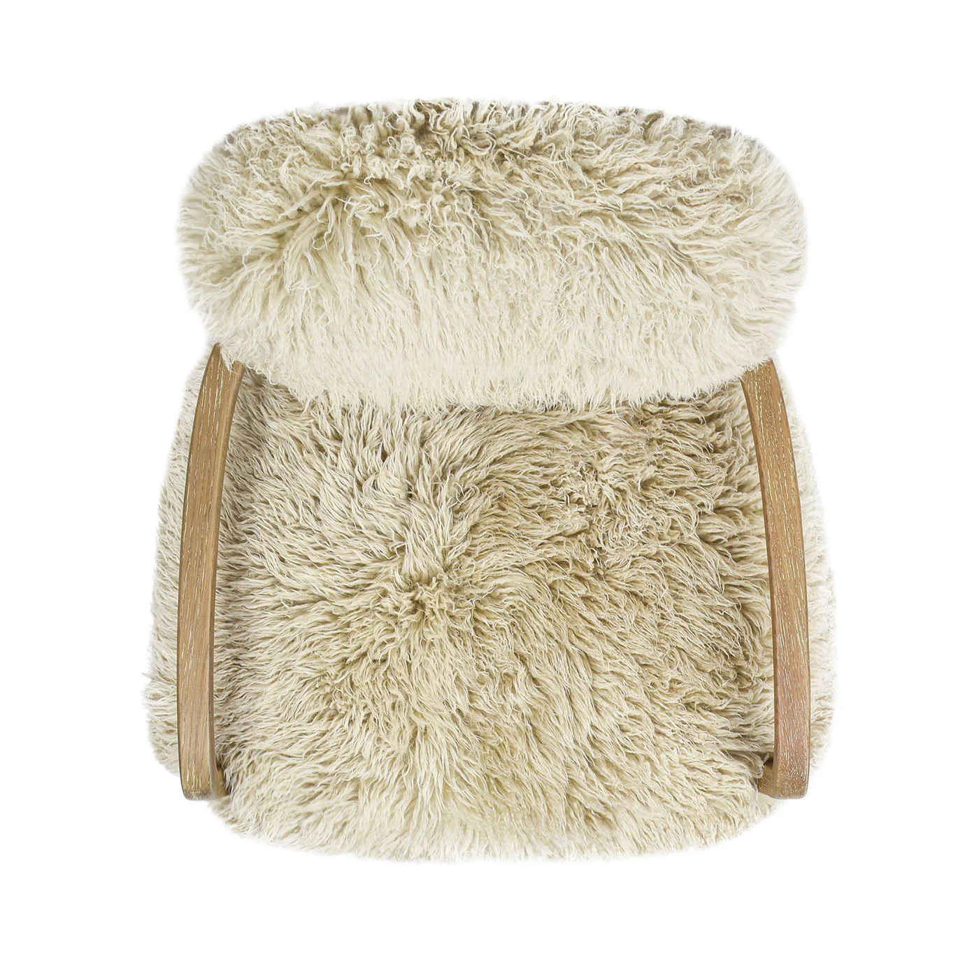 Enchante - New Zealand Sheepskin Accent Arm Chair - Taupe / Natural - Image 2