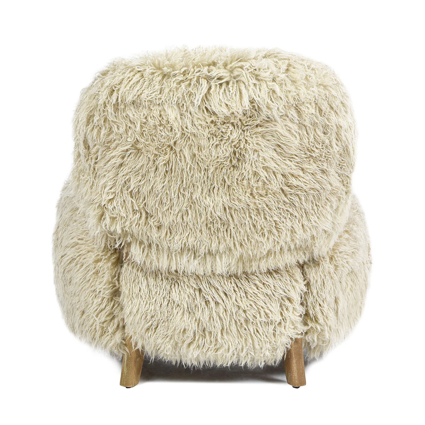 Enchante - New Zealand Sheepskin Accent Arm Chair - Taupe / Natural - Image 7