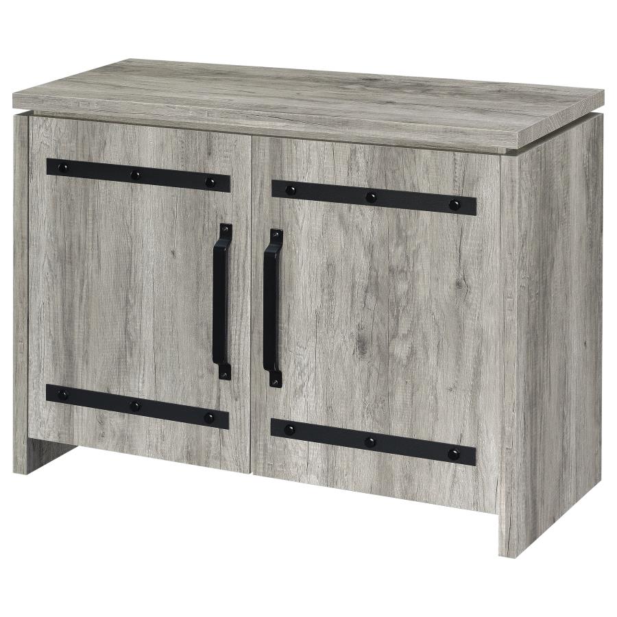 Enoch - 2 Door Engineered Wood Accent Cabinet - Gray Driftwood - Image 5