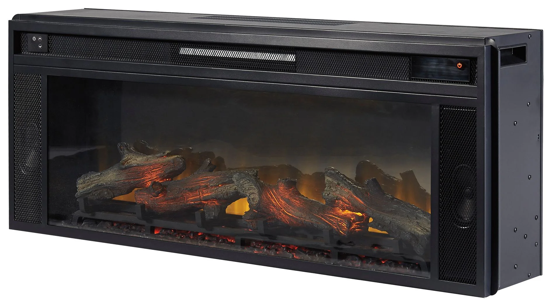 Entertainment Accessories - Fireplace Insert - Rectangular - Black - Image 3