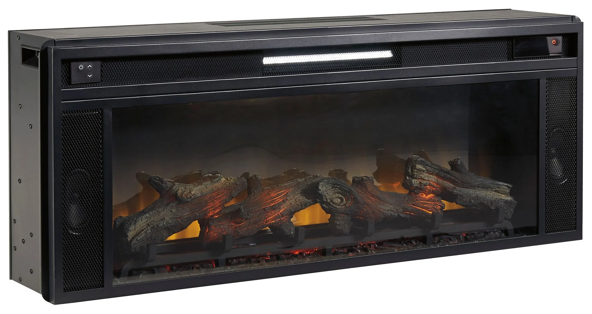 Entertainment Accessories - Fireplace Insert - Rectangular - Black - Image 4