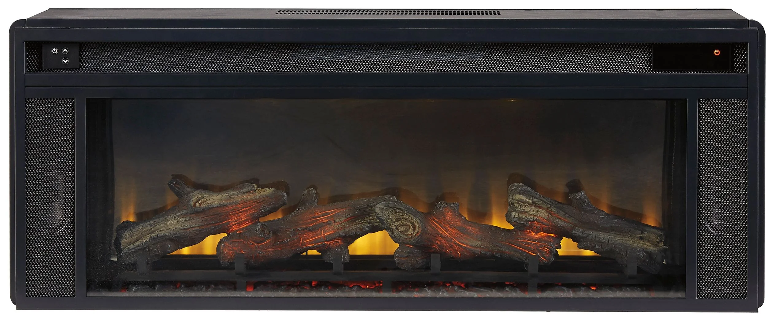 Entertainment Accessories - Fireplace Insert - Rectangular - Black - Image 6