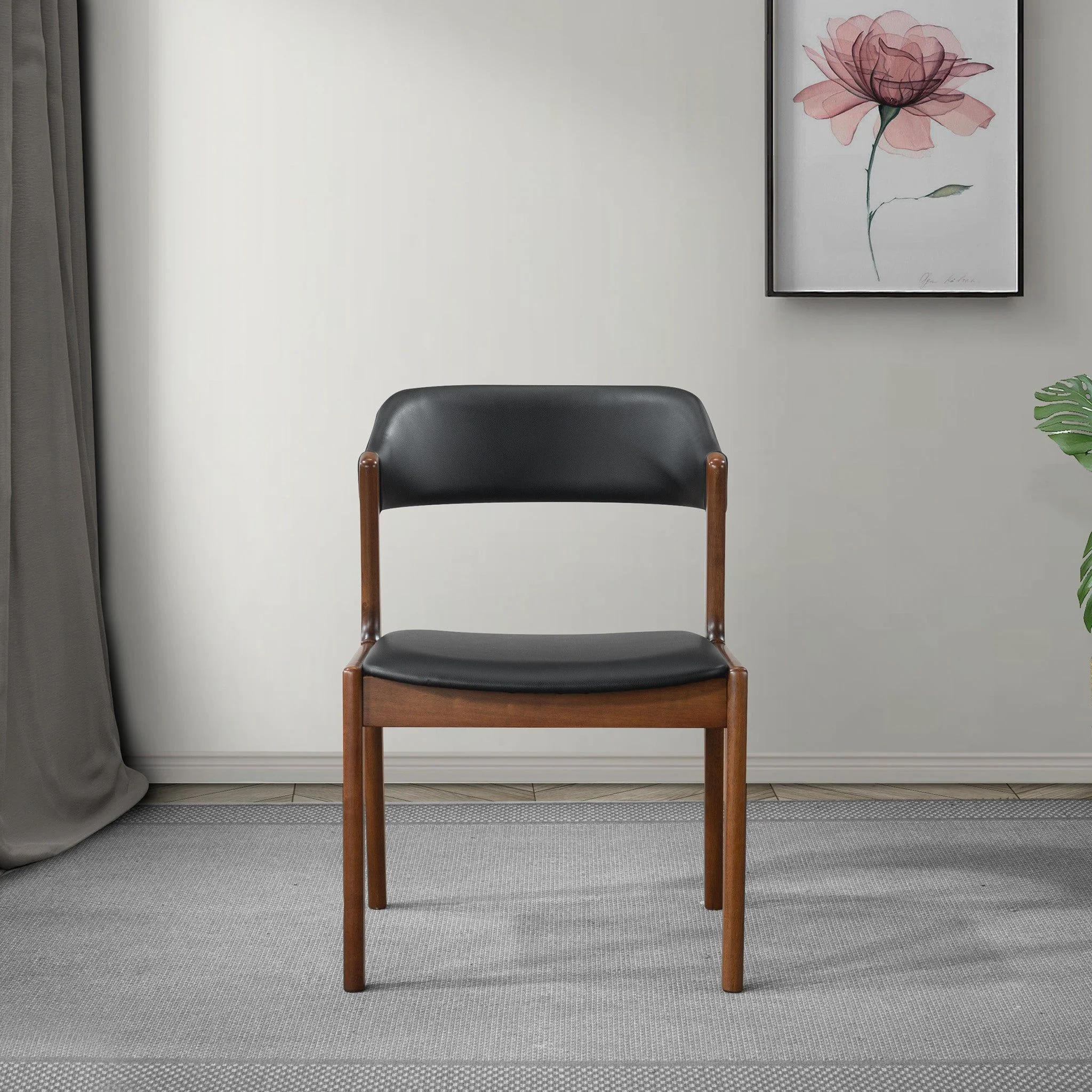 Enzo - Dining Chair (Set of 2) - Black / Brown - Image 8