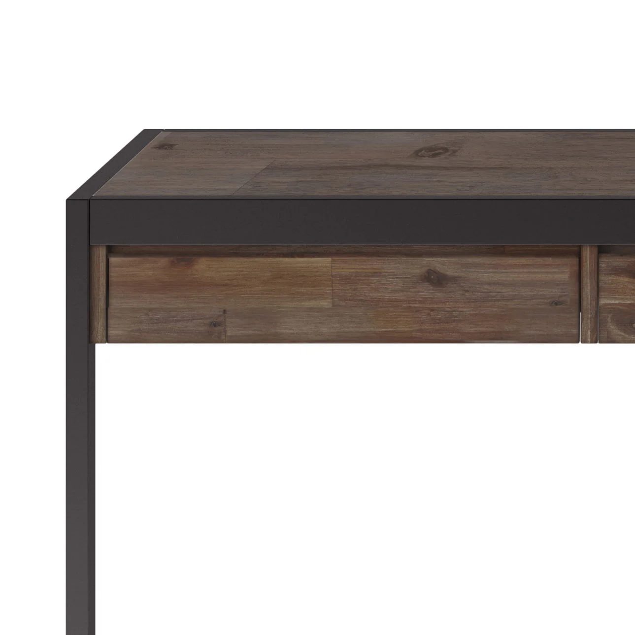 Erina - Large Desk - Rustic Natural Aged Brown - Image 5