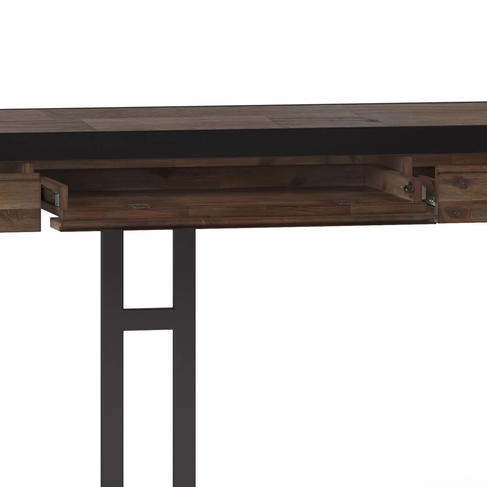 Erina - Large Desk - Rustic Natural Aged Brown - Image 8
