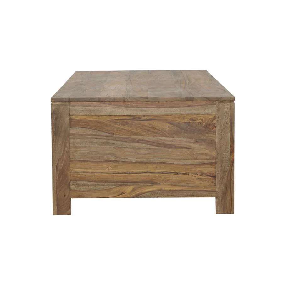 Esther - 6-Drawer Solid Wood Coffee Table - Natural - Image 5