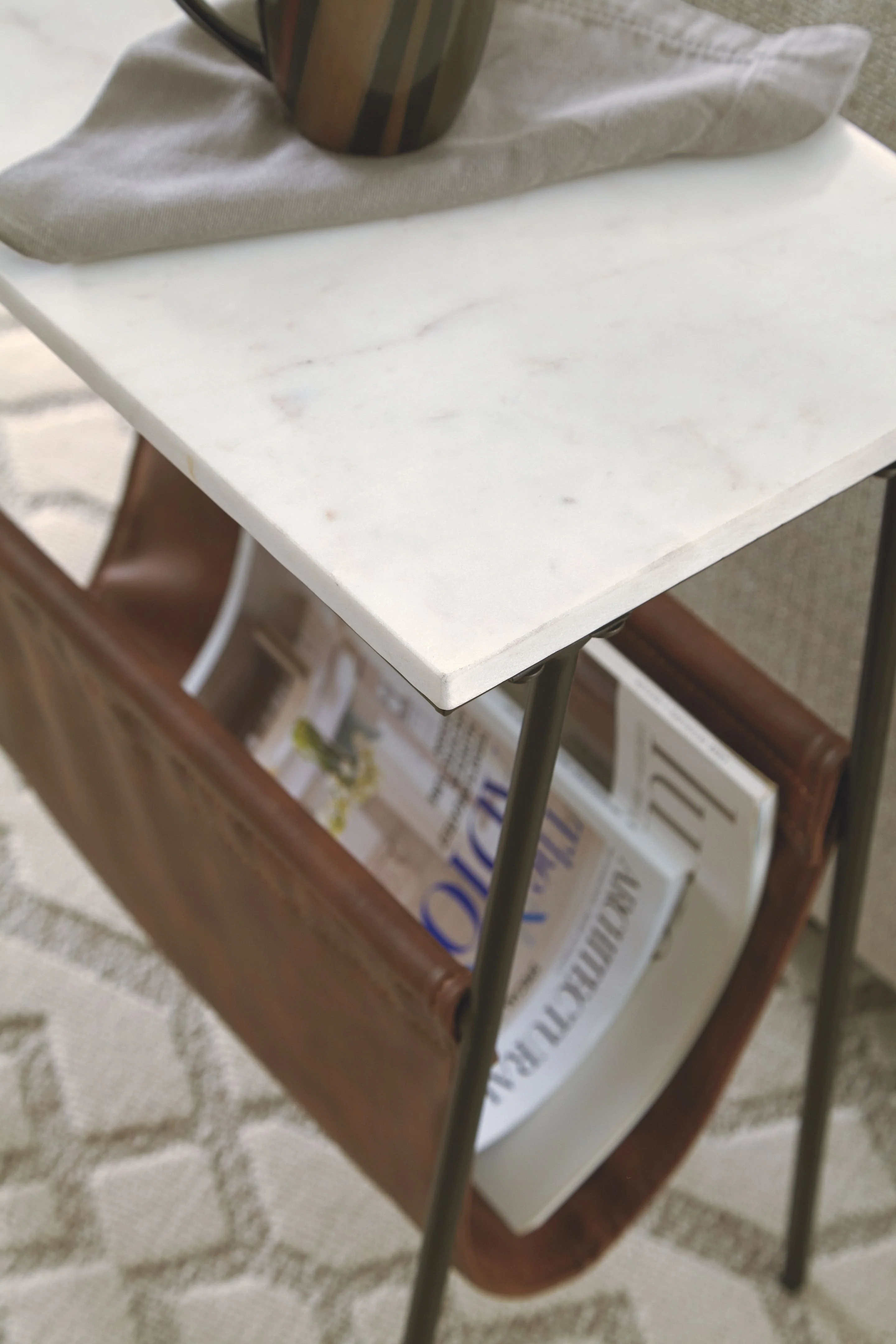 Etanbury - Accent Table - Brown / Black / White - Image 6