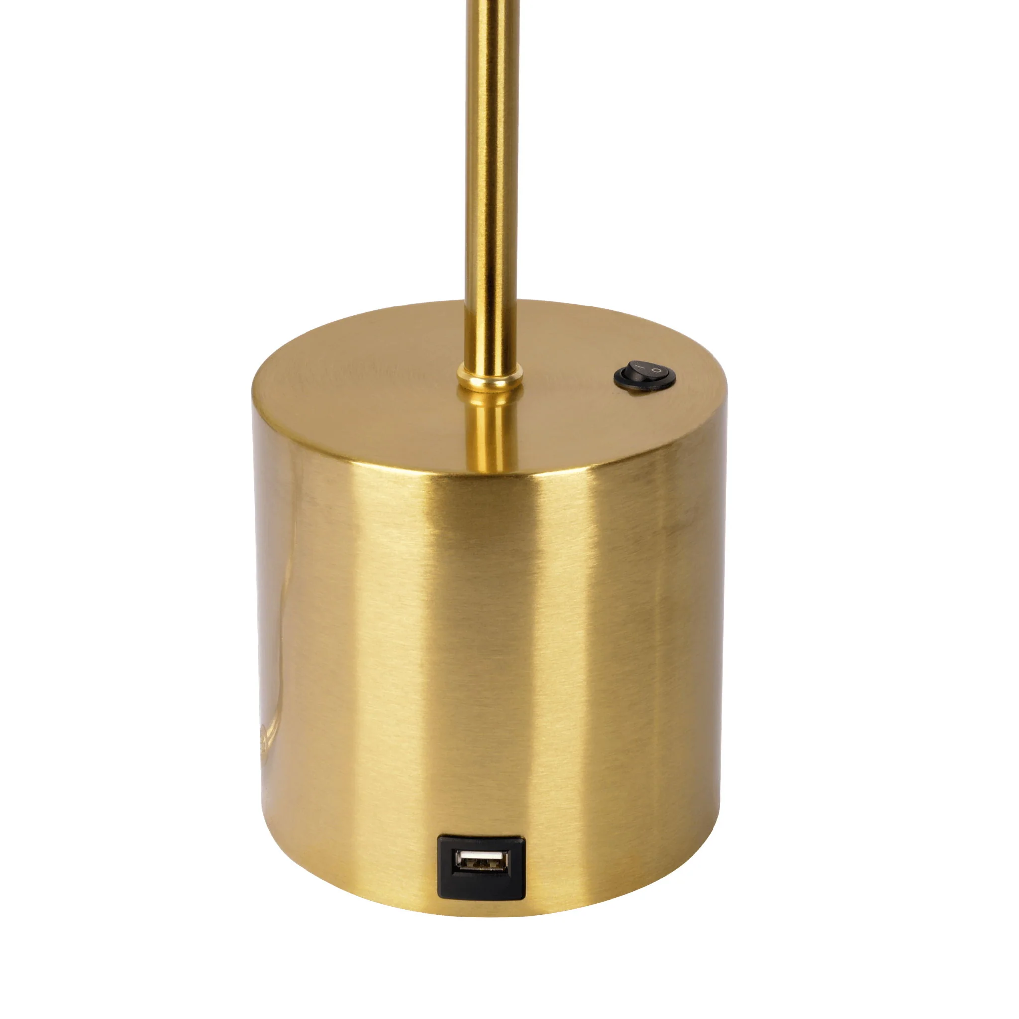 Ethereal - Modern Small Table Lamp, Desk Lamp Fixture With Globe Shade - Gold / White - Image 6