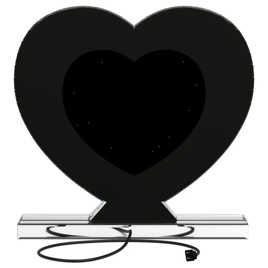 Euston - Heart Shaped Vanity Mirror - Silver - Image 6