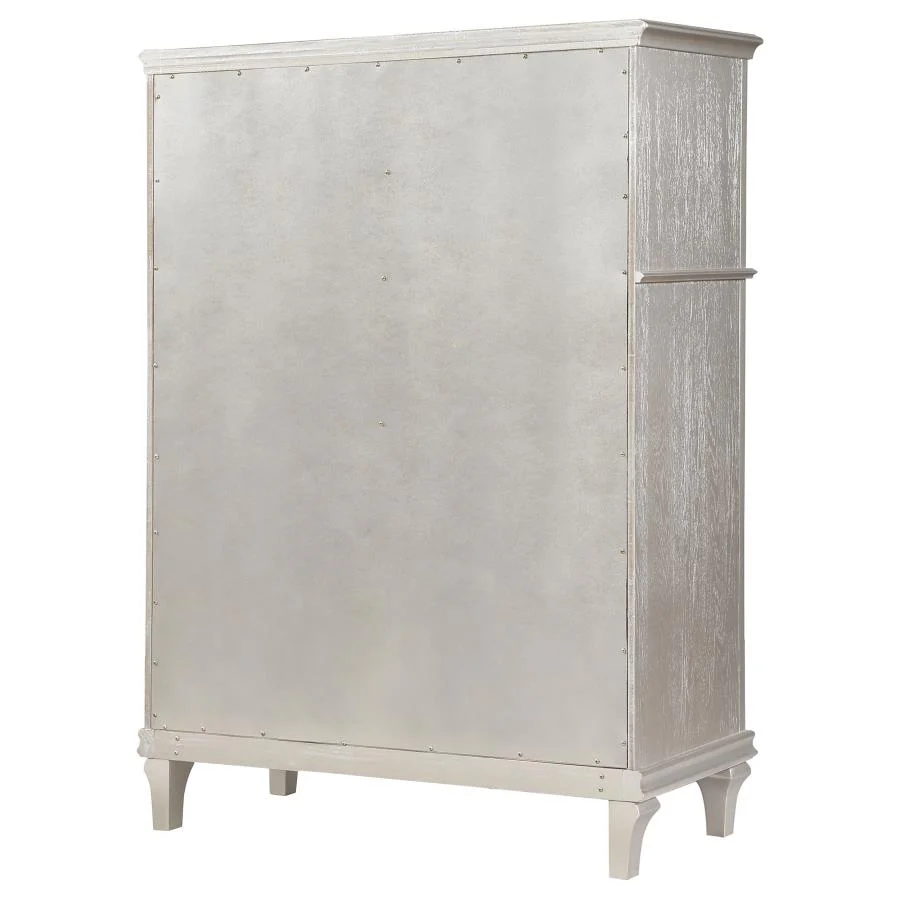 Evangeline - 6-Drawer Bedroom Chest - Silver Oak - Image 8