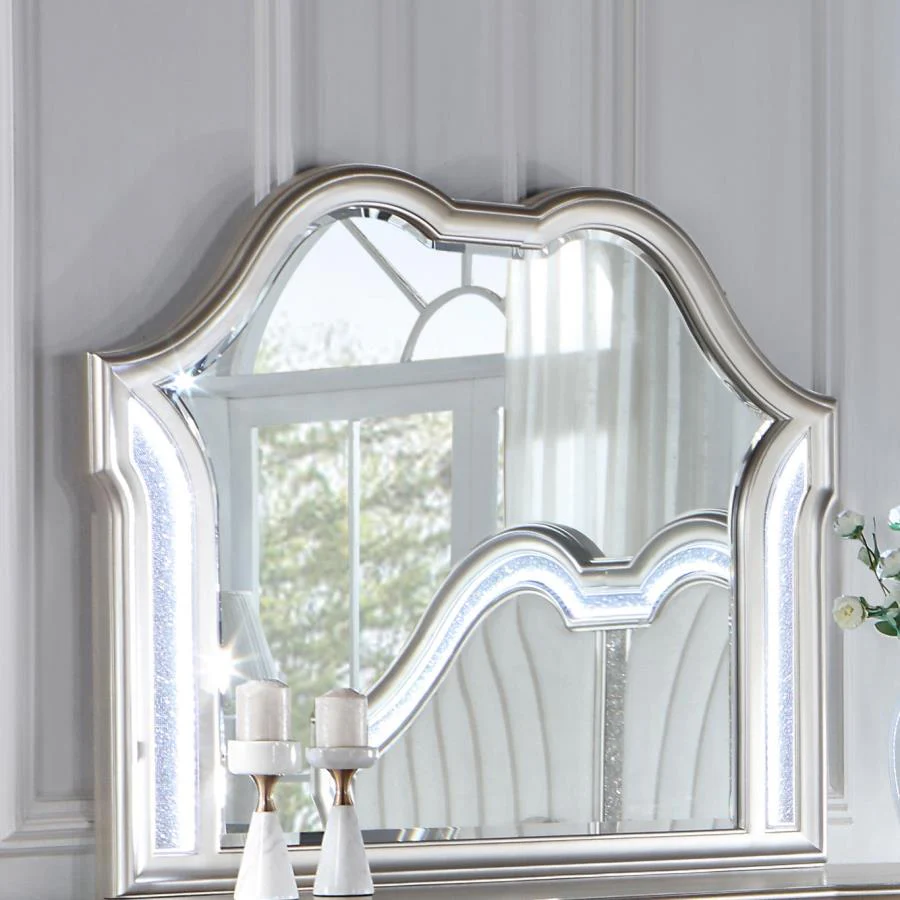 Evangeline - Dresser Mirror - Silver Oak - Image 5
