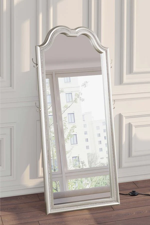 Evangeline - Full Length LED Light Floor Mirror - Silver Oak - Image 2