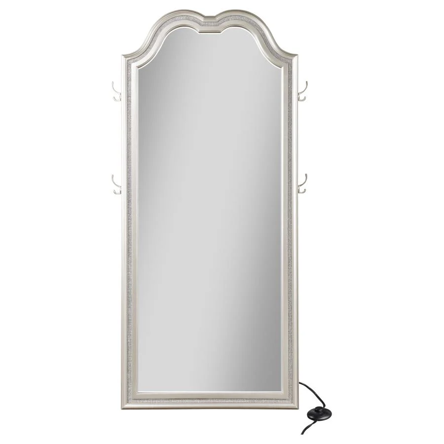 Evangeline - Full Length LED Light Floor Mirror - Silver Oak - Image 4