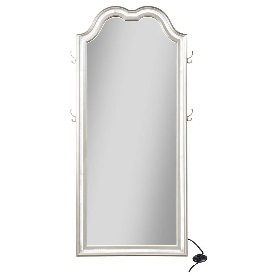 Evangeline - Full Length LED Light Floor Mirror - Silver Oak - Image 5