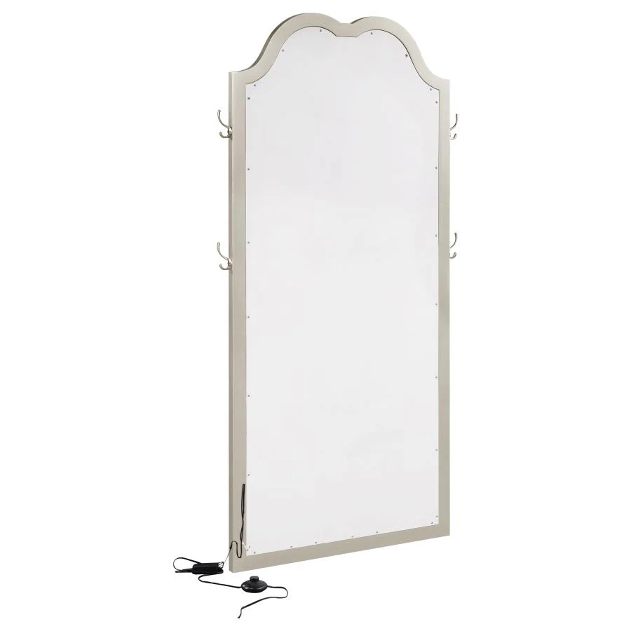 Evangeline - Full Length LED Light Floor Mirror - Silver Oak - Image 6