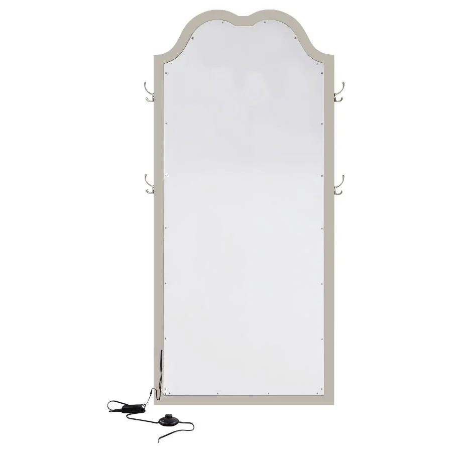 Evangeline - Full Length LED Light Floor Mirror - Silver Oak - Image 7