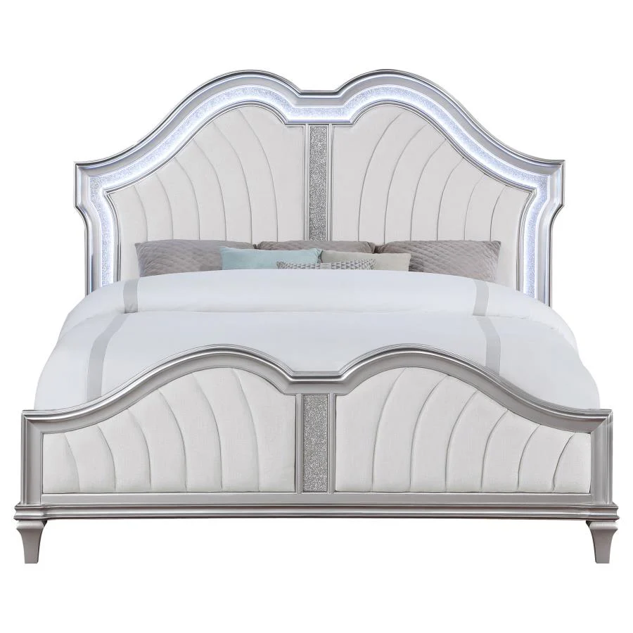 Evangeline - Wood LED Panel Bed - Image 11