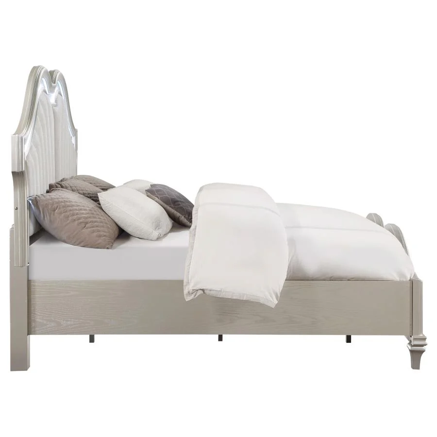 Evangeline - Wood LED Panel Bed - Image 17