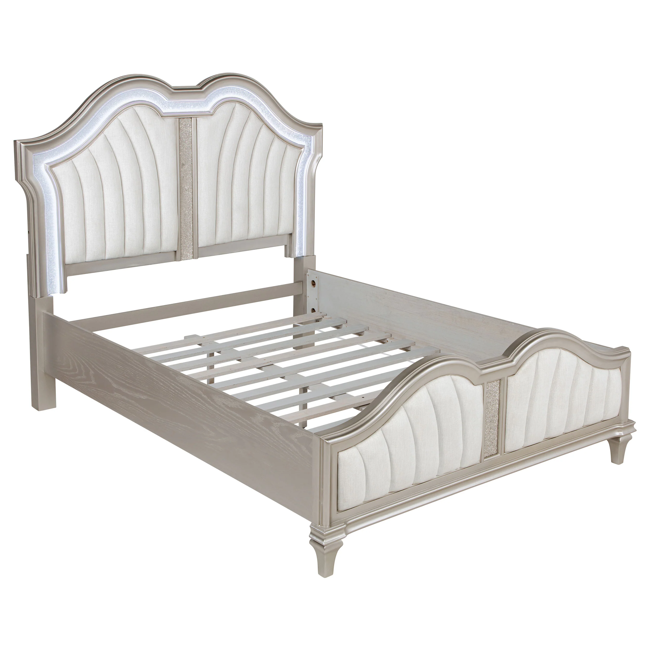 Evangeline - Wood LED Panel Bed - Image 36