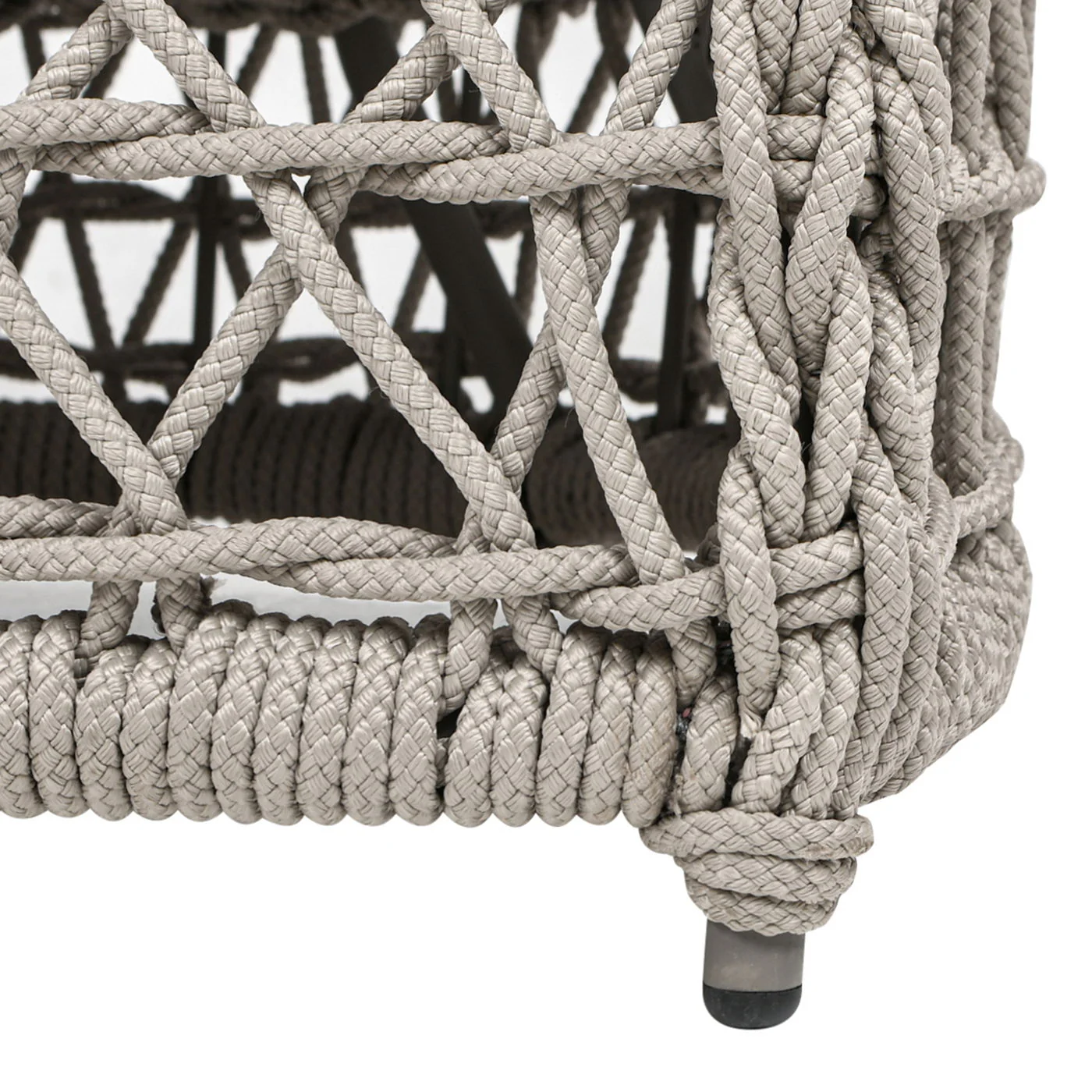 Everly - Frame Barrel Deep Seating Patio Loveseat Sofa Axroma Olefin - Oat Beige - Image 3