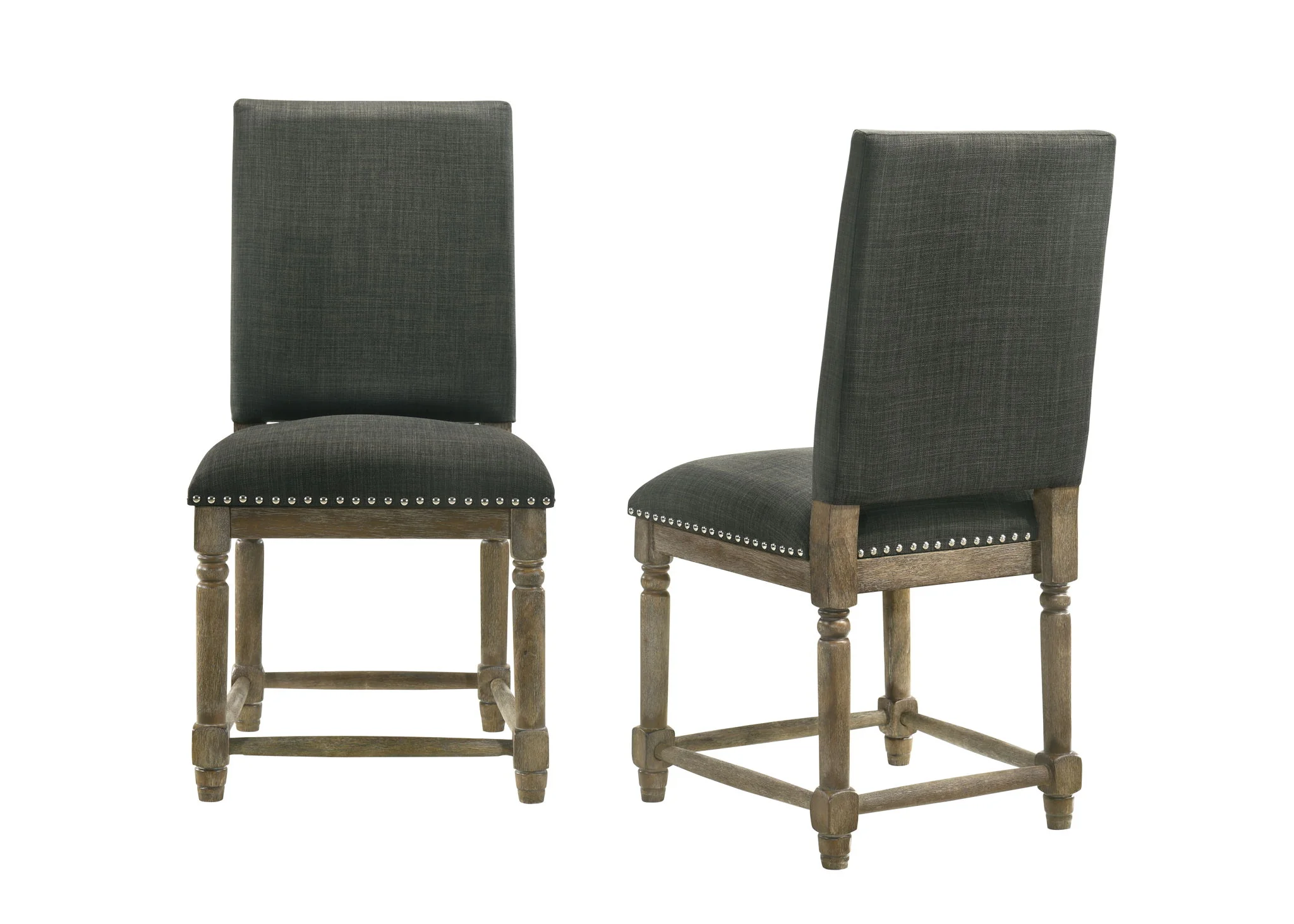 Everton - Fabric Chair With Nailhead Trim - Image 3