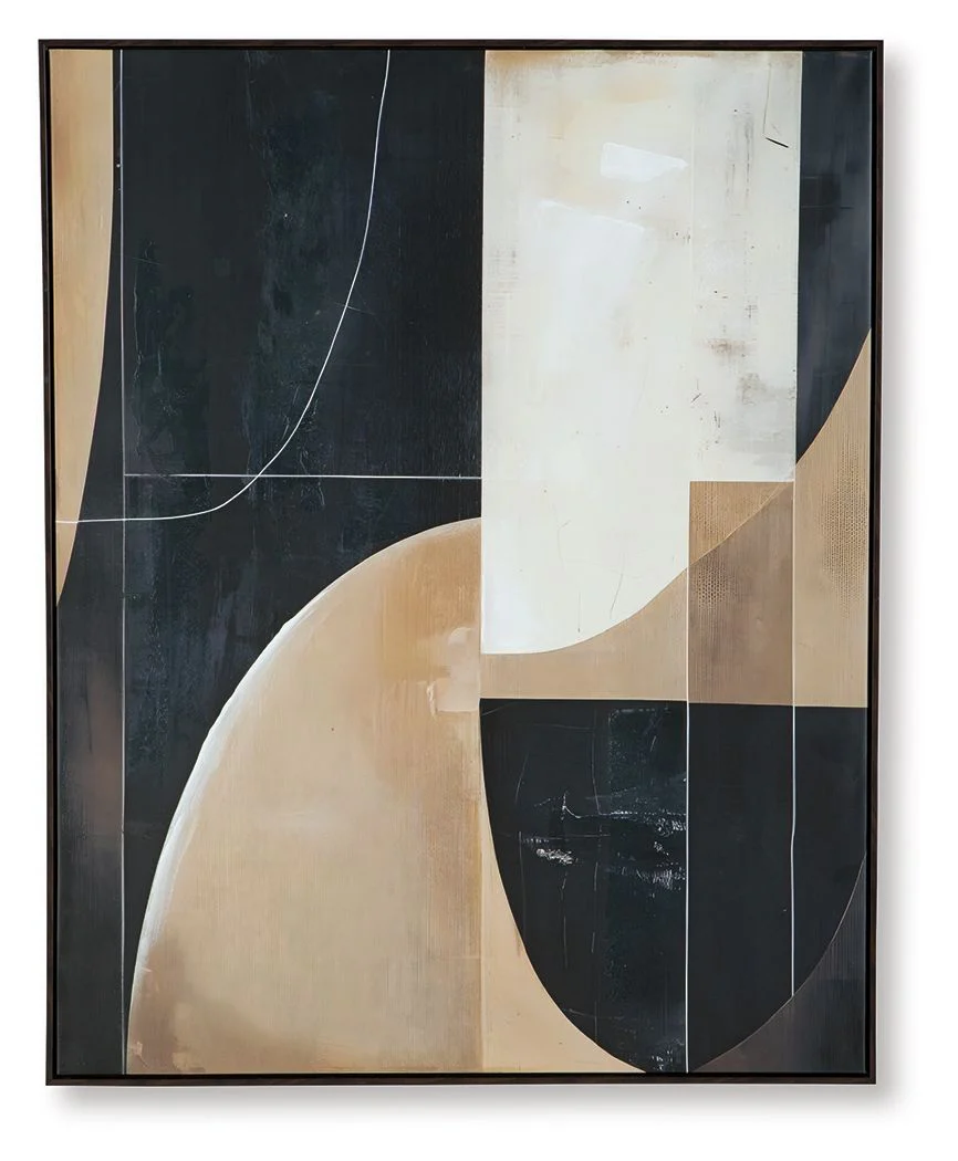 Ewanford - Wall Art - Black / Brown / Tan - Image 3
